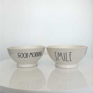 Rae Dunn Bowls SET OF 2 White